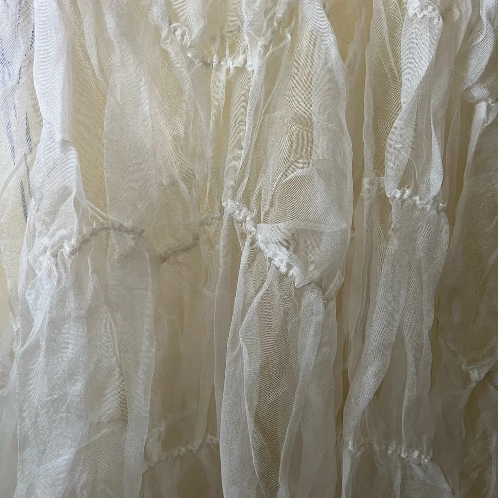 Märchen Silk Tiered Asymmetrical Skirt - Picture 4 of 13